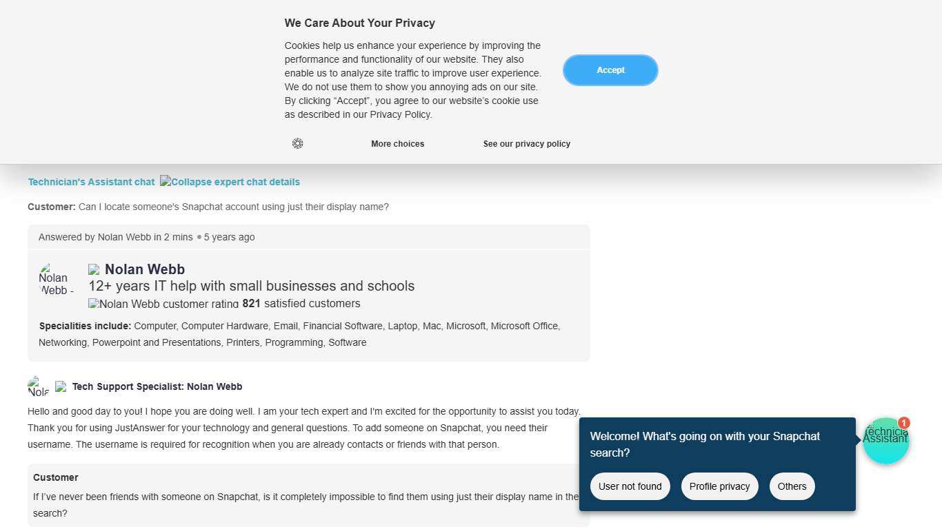 Can I find someone’s Snapchat using only their display name?